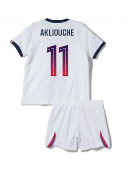 Paris Saint-Germain Maghnes Akliouche #11 Replika Borta Kläder Barn 2026-27 Kortärmad (+ byxor)